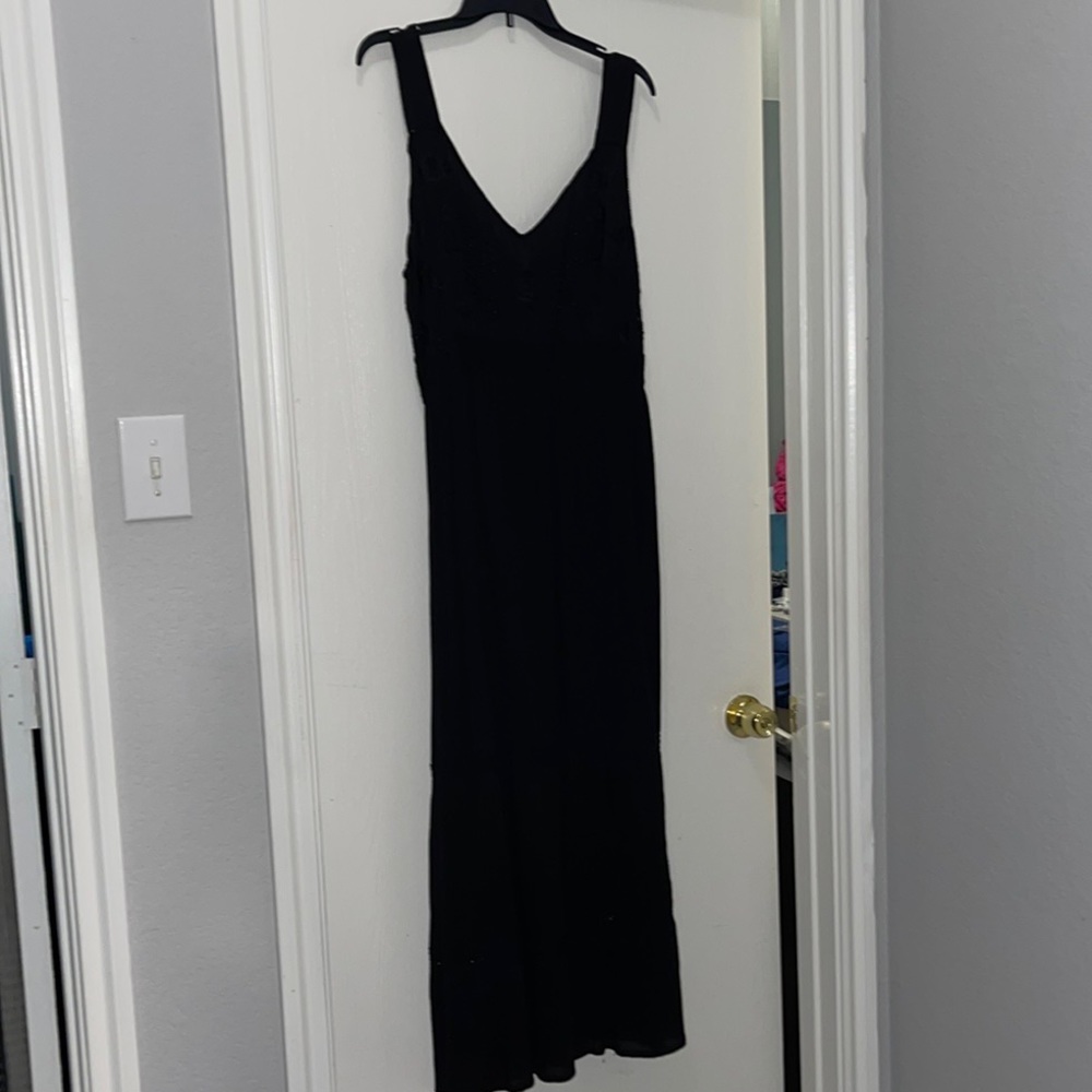 Black Maxi Dress with beading